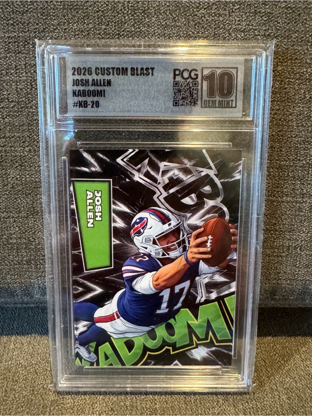 Josh Allen 2026 Custom Blast Kaboom! #KB-20 PCG 10 Gem Mint